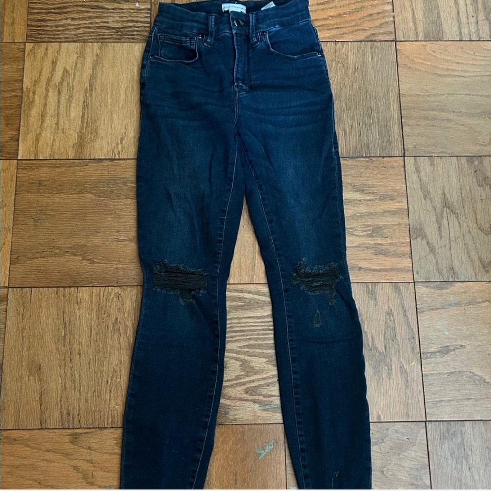 Good American Dark Blue Skinny Jeans
